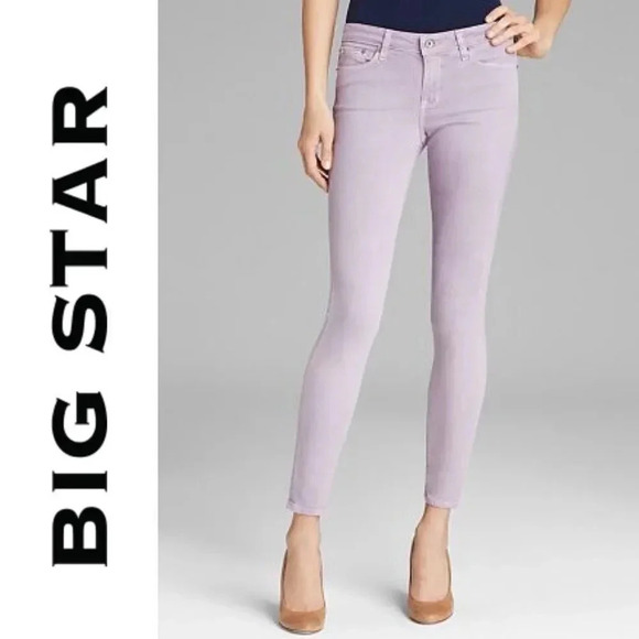 Big Star | Alex Skinny Jeans Jegging Stretch Full Length Lilac - Picture 1 of 9